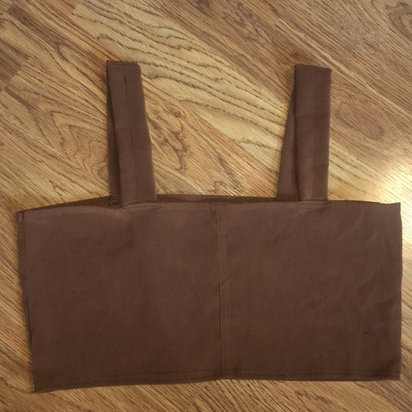 handmade by me, suede crop top - Picture 1 of 2